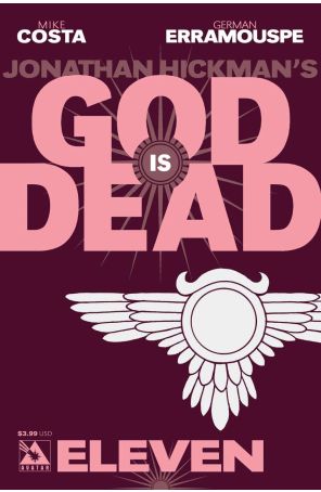 God Is Dead 11 published by Avatar with cover art by Jacen Burrows
