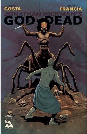 God Is Dead 13A published by Avatar with cover art by Jacen Burrows