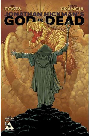 God Is Dead 14A published by Avatar with cover art by Jacen Burrows