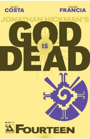 God Is Dead 14 published by Avatar with cover art by Jacen Burrows