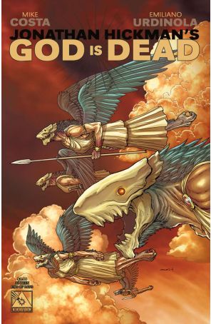 God Is Dead 16A published by Avatar with cover art by Jacen Burrows