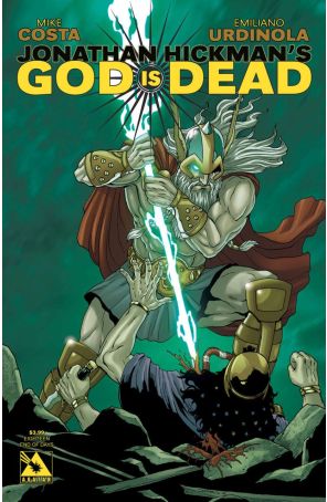 God Is Dead 18A published by Avatar with cover art by Jacen Burrows
