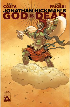 God Is Dead 19A published by Avatar with cover art by Jacen Burrows