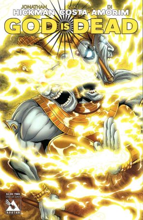 God Is Dead 2A published by Avatar with cover art by Jacen Burrows