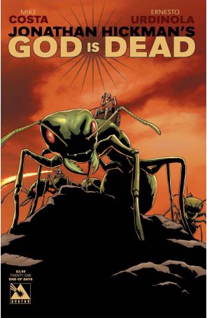 God Is Dead 21A published by Avatar with cover art by Jacen Burrows