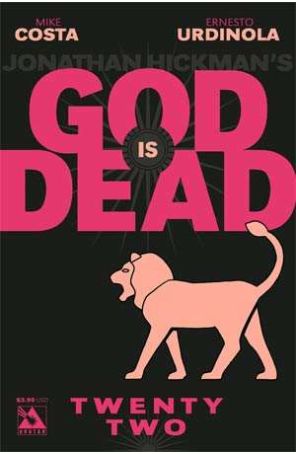 God Is Dead 22 published by Avatar with cover art by Jacen Burrows