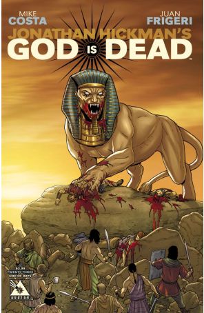 God Is Dead 23A published by Avatar with cover art by Jacen Burrows