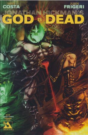 God Is Dead 23C published by Avatar with cover art by German Nobile