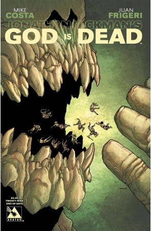 God Is Dead 29B published by Avatar with cover art by Jacen Burrows