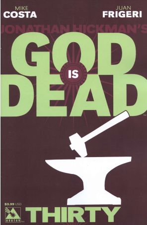 God Is Dead 30 published by Avatar with cover art by Jacen Burrows