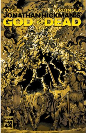 God Is Dead 42E published by Avatar with cover art by Juan Frigeri
