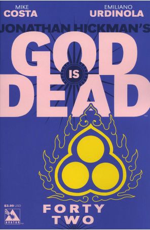 God Is Dead 42 published by Avatar with cover art by Jacen Burrows