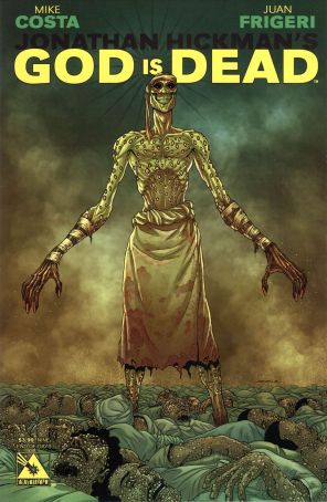 God Is Dead 9A published by Avatar with cover art by Jacen Burrows