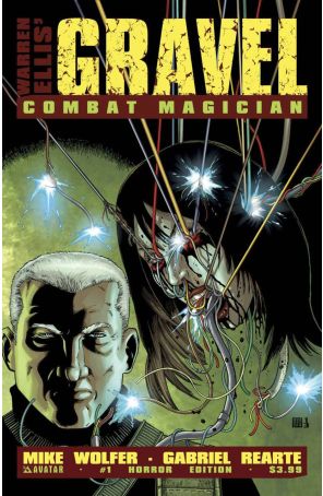 Gravel: Combat Magician 1B published by Avatar with cover art by Gabriel Rearte