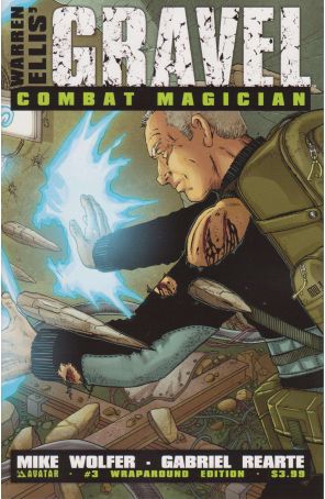 Gravel: Combat Magician 3A published by Avatar with cover art by Mike Wolfer