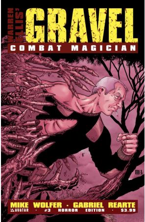 Gravel: Combat Magician 3B published by Avatar with cover art by Mike Wolfer