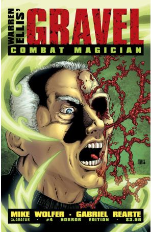 Gravel: Combat Magician 4B published by Avatar with cover art by Mike Wolfer