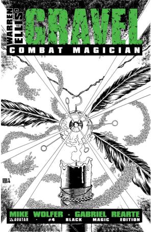 Gravel: Combat Magician 4C published by Avatar with cover art by Mike Wolfer