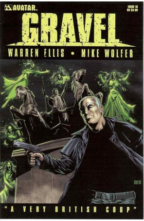 Gravel 18 published by Avatar with cover art by Mike Wolfer