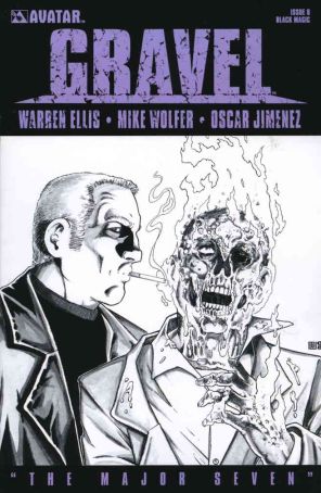 Gravel 8B published by Avatar with cover art by Mike Wolfer