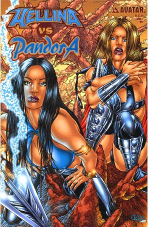 Hellina vs. Pandora 1A published by Avatar with cover art by Juan Jose Ryp