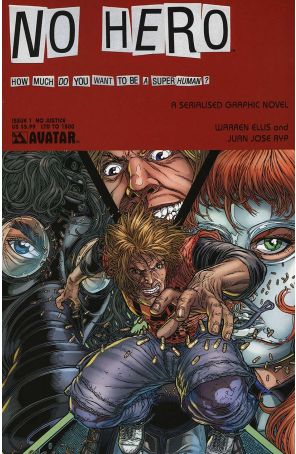 No Hero 1E published by Avatar with cover art by Juan Jose Ryp