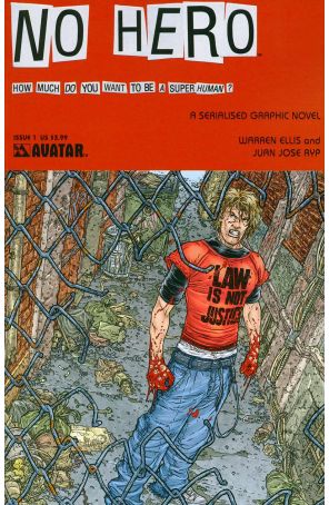 No Hero 1 published by Avatar with cover art by Juan Jose Ryp