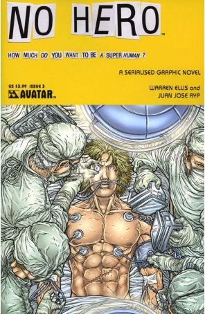 No Hero 3 published by Avatar with cover art by Juan Jose Ryp