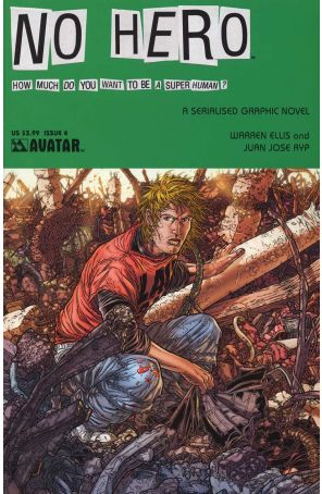 No Hero 4 published by Avatar with cover art by Juan Jose Ryp