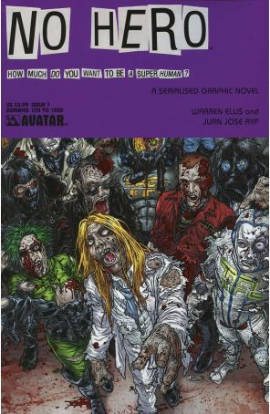 No Hero 7D published by Avatar with cover art by Juan Jose Ryp