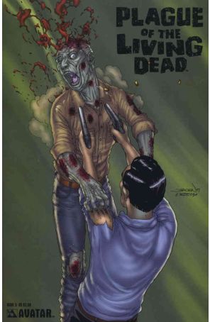 Plague of the Living Dead 5 published by Avatar with cover art by Jacen Burrows