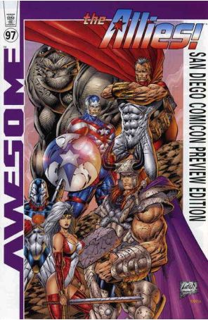 Awesome Preview 97 published by Awesome with cover art by Rob Liefeld