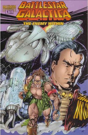 Battlestar Galactica: The Enemy Within 1 published by Maximum with cover art by Hector Gomez