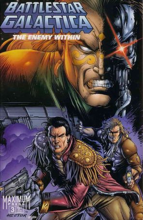 Battlestar Galactica: The Enemy Within 3SC published by Maximum with cover art by Hector Gomez