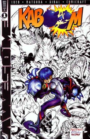 Kaboom 1 published by Awesome with cover art by Jeff Matsuda, Jon Sibal, and Steve Buccellato