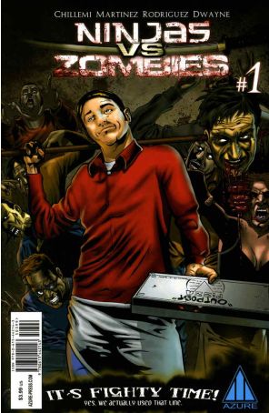 Ninjas vs. Zombies 1 published by Azure with cover art by Jaime Martinez