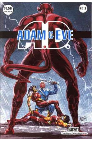 Adam and Eve A.D. 2 published by BAM with cover art by Jerry Ordway