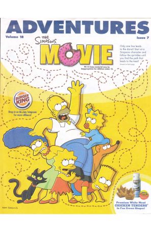 Burger King Adventures (Vol. 18) 7 published by BK with cover art by Mat Groening