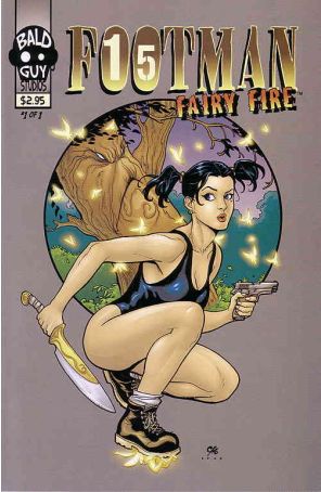 Footman15: Fairy Fire 1 published by Bald Guy Studios with cover art by Frank Cho