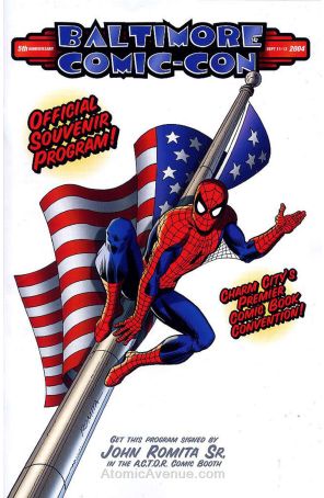 Baltimore Comic-Con Program 2004 published by Baltimore Comic-Con with cover art by John Romita Sr.