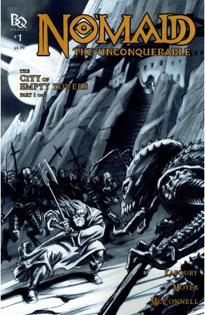 No'Madd the Unconquerable: The City of Empty Towers 1 published by Battle Quest with cover art by Aaron McConnell and Lee Moyer