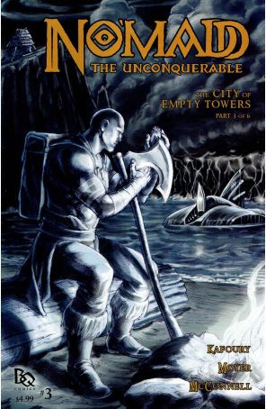 No'Madd the Unconquerable: The City of Empty Towers 3 published by Battle Quest with cover art by Aaron McConnell