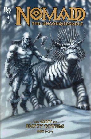 No'Madd the Unconquerable: The City of Empty Towers 4 published by Battle Quest with cover art by Aaron McConnell