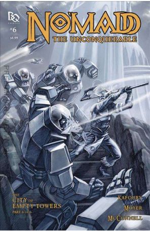 No'Madd the Unconquerable: The City of Empty Towers 6 published by Battle Quest with cover art by Aaron McConnell