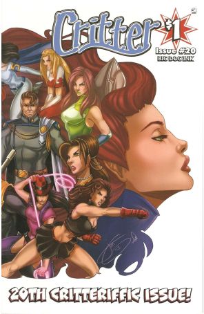 Critter (2nd Series) 20B published by Big Dog Ink with cover art by Fico Ossio