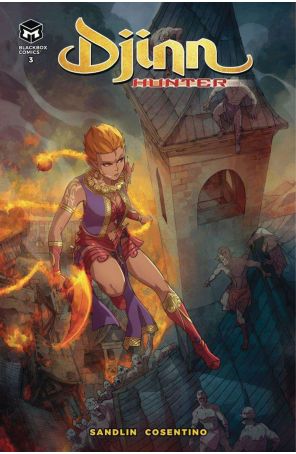 Djinn Hunter 3 published by Blackbox with cover art by Fabrizio Cosentino