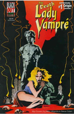 Death of Lady Vampre 1 published by Blackout with cover art by Mike Mignola