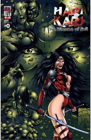 Hari Kari: The Silence of Evil 0 published by Blackout with cover art by Tommy Castillo and Kurt Hoff