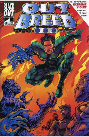 Outbreed 999 4 published by Blackout with cover art by Dell Barras