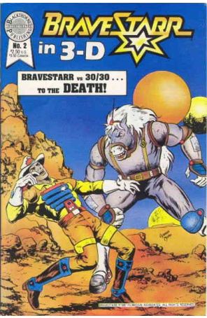 Bravestarr in 3-D 2 published by Blackthorne with cover art by Adrian Moro